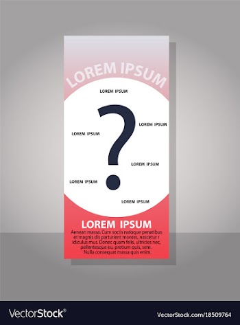 Creative question mark can be used for web design vector image