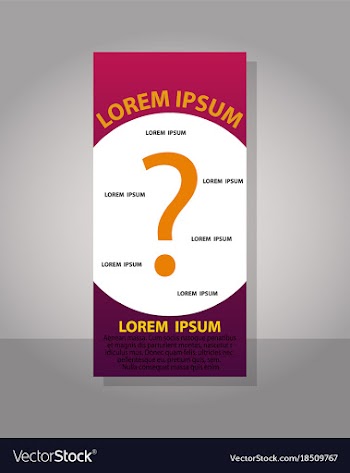 Creative question mark can be used for web design vector image