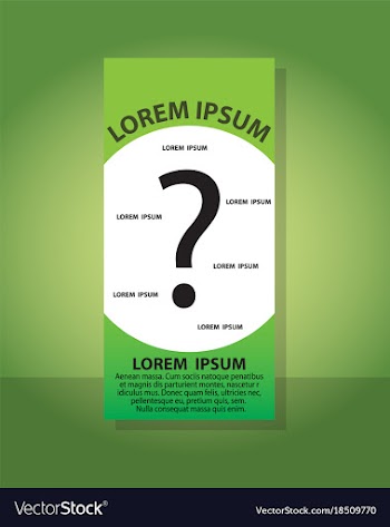 Creative question mark can be used for web design vector image
