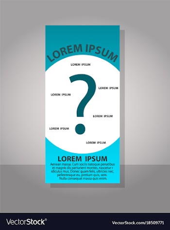 Creative question mark can be used for web design vector image