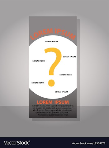 Creative question mark can be used for web design vector image