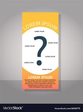 Creative question mark can be used for web design vector image