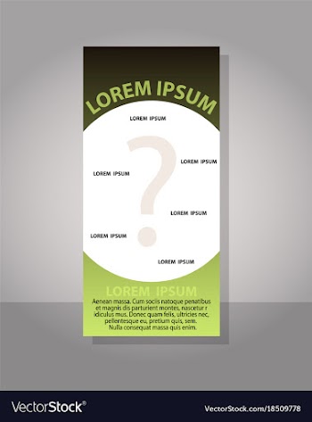 Creative question mark can be used for web design vector image