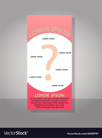 Creative question mark can be used for web design vector image