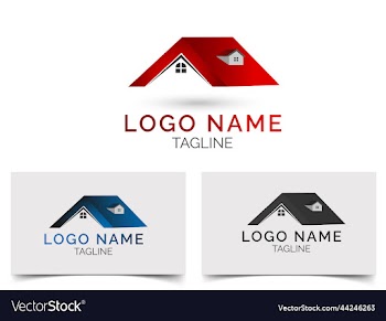 creative real estate logo design building