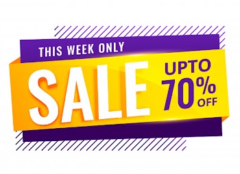 Creative sale banner for your business Free Vector