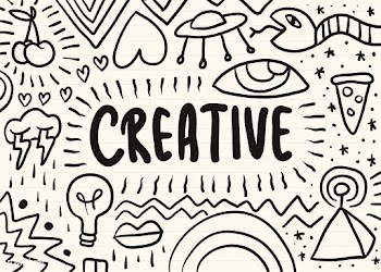 Creative scribbled on a notepad | Free stock vector - 457398