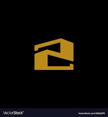 creative simple logo design letter n building