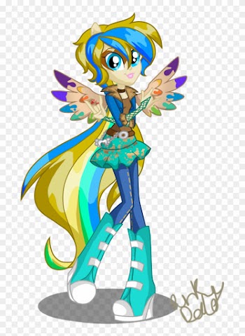 Creative Spirit Rocks When She's With Her Friends And - Equestria Girls Rainbow Rocks Oc