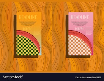 Creative stationery template design with color vector image