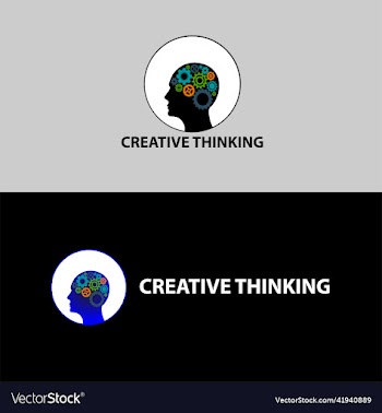 creative thinking minimal logo