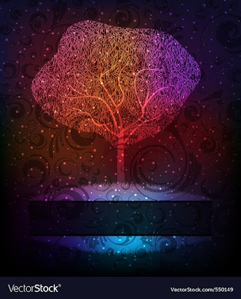 Creative tree vector image