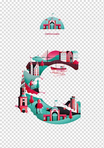 Creative Typography Alphabet Wanderlust Letter Illustration, Painted abstract pattern illustration transparent background PNG clipart