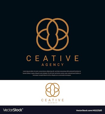 creative universal elegant floral abstract logo