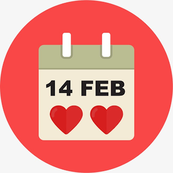 Creative Valentine's Day, February 14, Cartoon Calendar, February ...