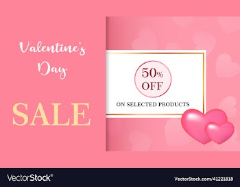 creative valentines day sales banner created