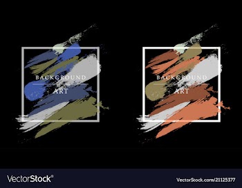 Creative watercolor banner vector image