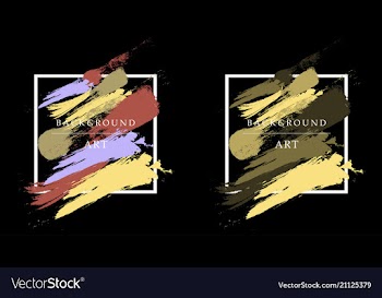 Creative watercolor banner vector image