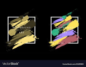 Creative watercolor banner vector image