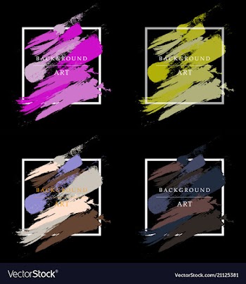 Creative watercolor banner vector image