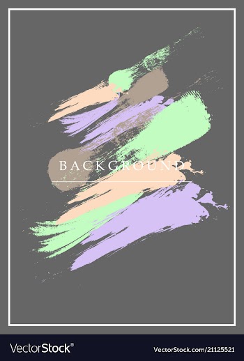 Creative watercolor banner vector image