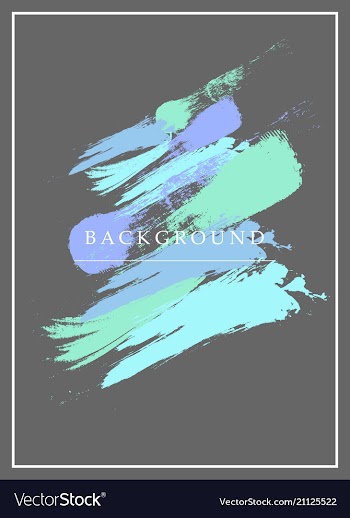 Creative watercolor banner vector image