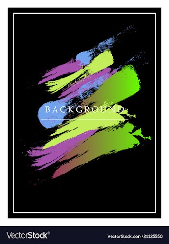 Creative watercolor banner vector image