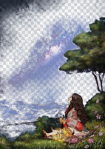 Creative work Illustrator Illustration, fairy tale style illustration transparent background PNG clipart
