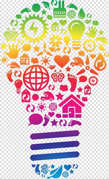 Creativity Designer Poster, Colorful Creative bulb transparent background PNG clipart