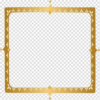 Creativity Painting YouTube Frames, gold frame transparent background PNG clipart