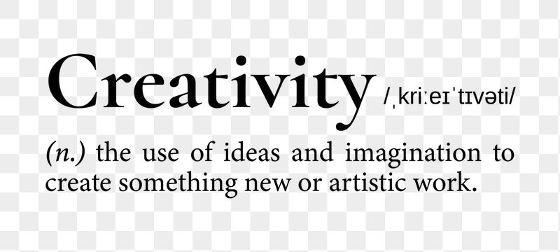 Creativity png dictionary word sticker, | Free PNG - rawpixel