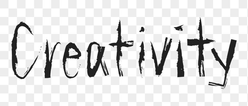 Creativity png word sticker, handwritten | Free PNG - rawpixel