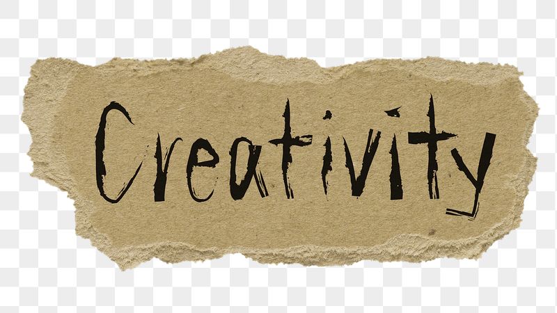Creativity png word sticker, ripped | Free PNG - rawpixel