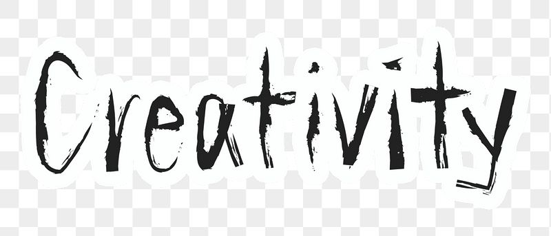 Creativity png word sticker typography, | Free PNG - rawpixel