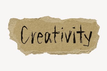 Creativity word sticker, ripped paper | Free PSD - rawpixel