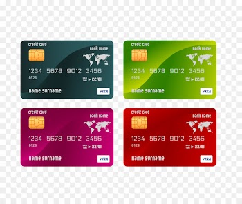 Credit card ATM card Template - Color bank card 