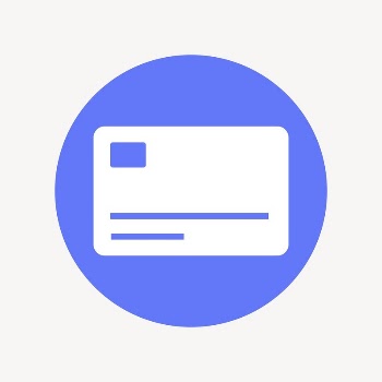Credit card icon badge, flat | Free Icons - rawpixel