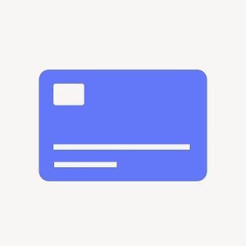 Credit card icon, blue flat | Free Icons - rawpixel