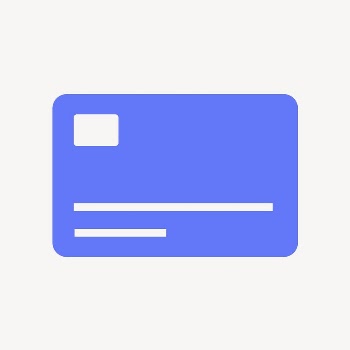 Credit card icon, blue flat | Free Icons - rawpixel