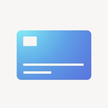 Credit card icon, gradient design | Free Icons - rawpixel