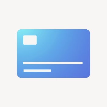 Credit card icon, gradient design | Free Icons - rawpixel