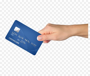 Credit card Smart card Bank ATM card - Hand holding bank cards 