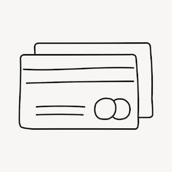 Credit card sticker, banking doodle | Free PSD Illustration - rawpixel