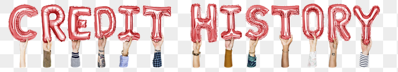 Credit history word png, hands | Free PNG - rawpixel
