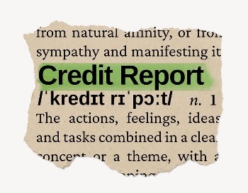 Credit report ripped dictionary, editable | Free PSD - rawpixel