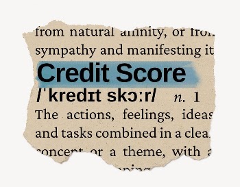 Credit score ripped dictionary, editable | Free PSD - rawpixel