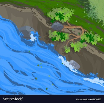 Creek vector image