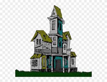 Creepy House Clip Art - Creepy House Clipart
