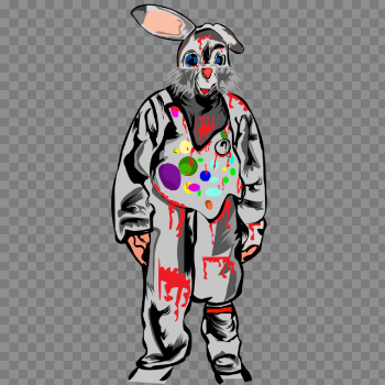 CreepyRabbit, Horror, Gore, Costume PNG Transparent Clipart Image ...
