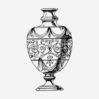 Cremation urn drawing, vintage object | Free Photo - rawpixel